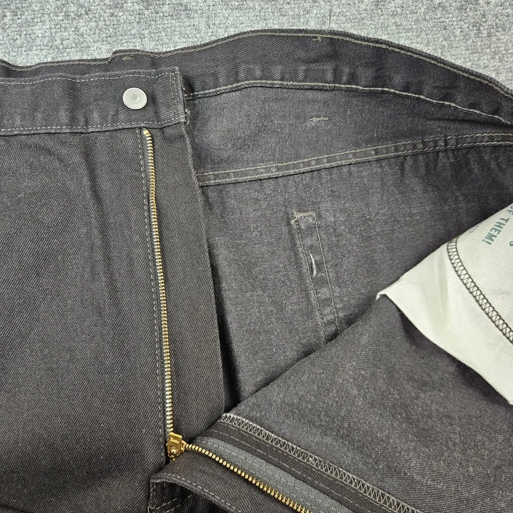 Levis 550 Relaxed Fit Black Stretch Denim Jeans Mens 52x32 01550-0260